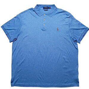 Polo Ralph Lauren Men’s XL Custom Slim Fit Blue Shirt Cotton Pony Logo Classic